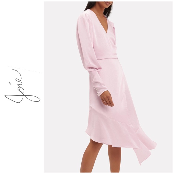 Joie Dresses & Skirts - JOIE Kyrene Asymmetric Charmeuse Dress NWT